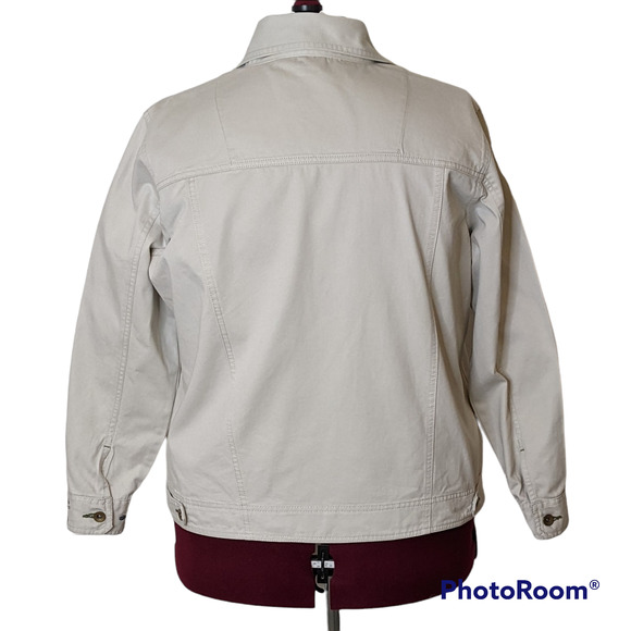 Khazana Embroidered Embellished Khaki Tan Button Up Jacket Size 1X - Picture 2 of 6